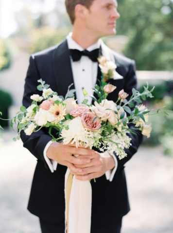 Groom's bouquet Swan House Wedding at Atlanta History Center. Flowers by The Perfect Posey. Sarah Sunstrom Photography